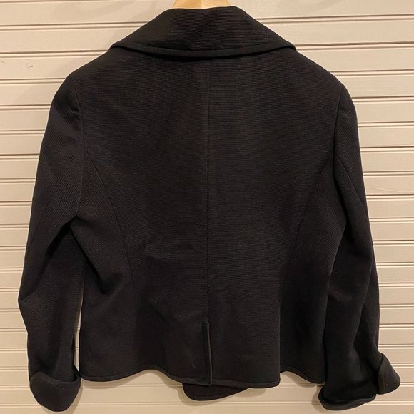 Talbots Double Breasted Black Jacket Size 10 - Picture 6 of 8